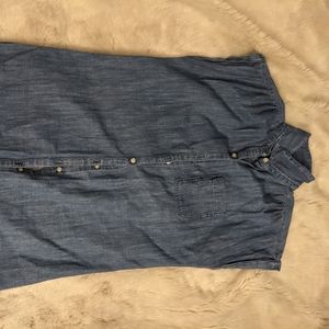 Old navy cap sleeve denim dress